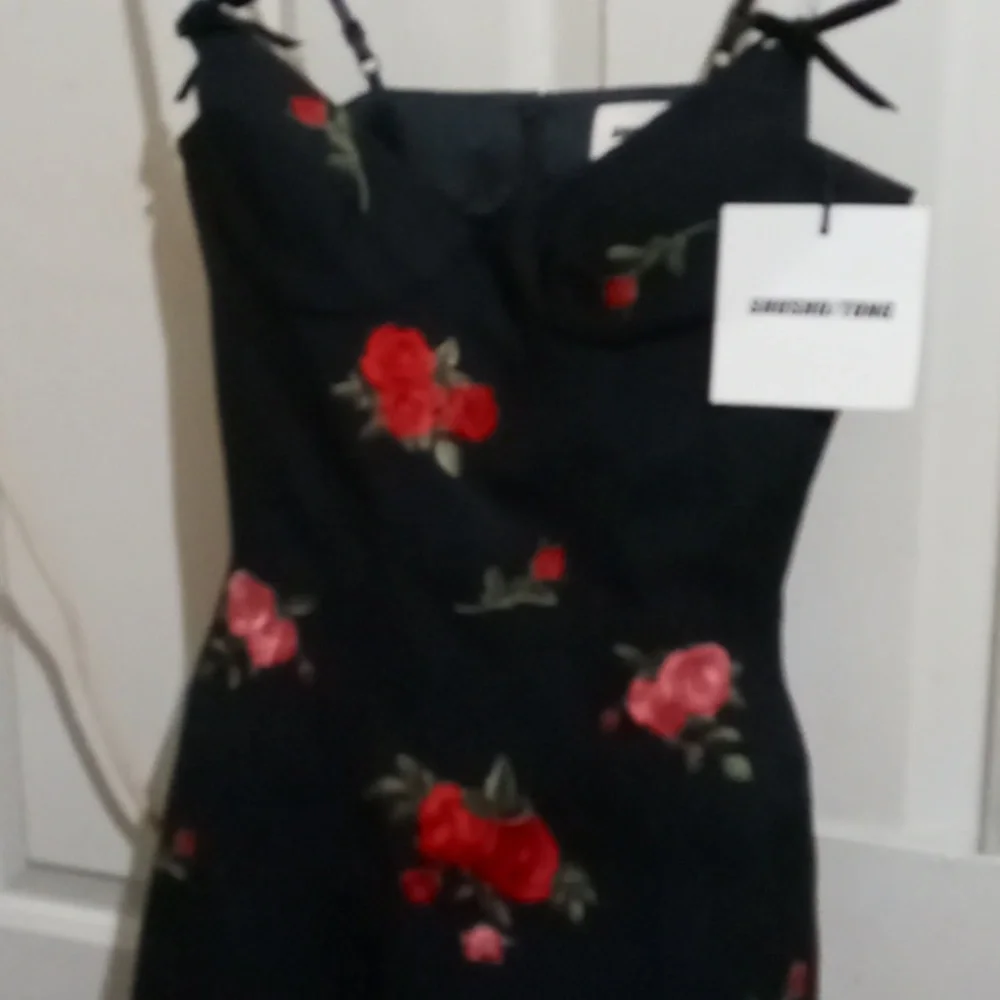 SHUSHU/TONG Black with red roses cocktail dress from Nordstrom - Picture 2 of 3